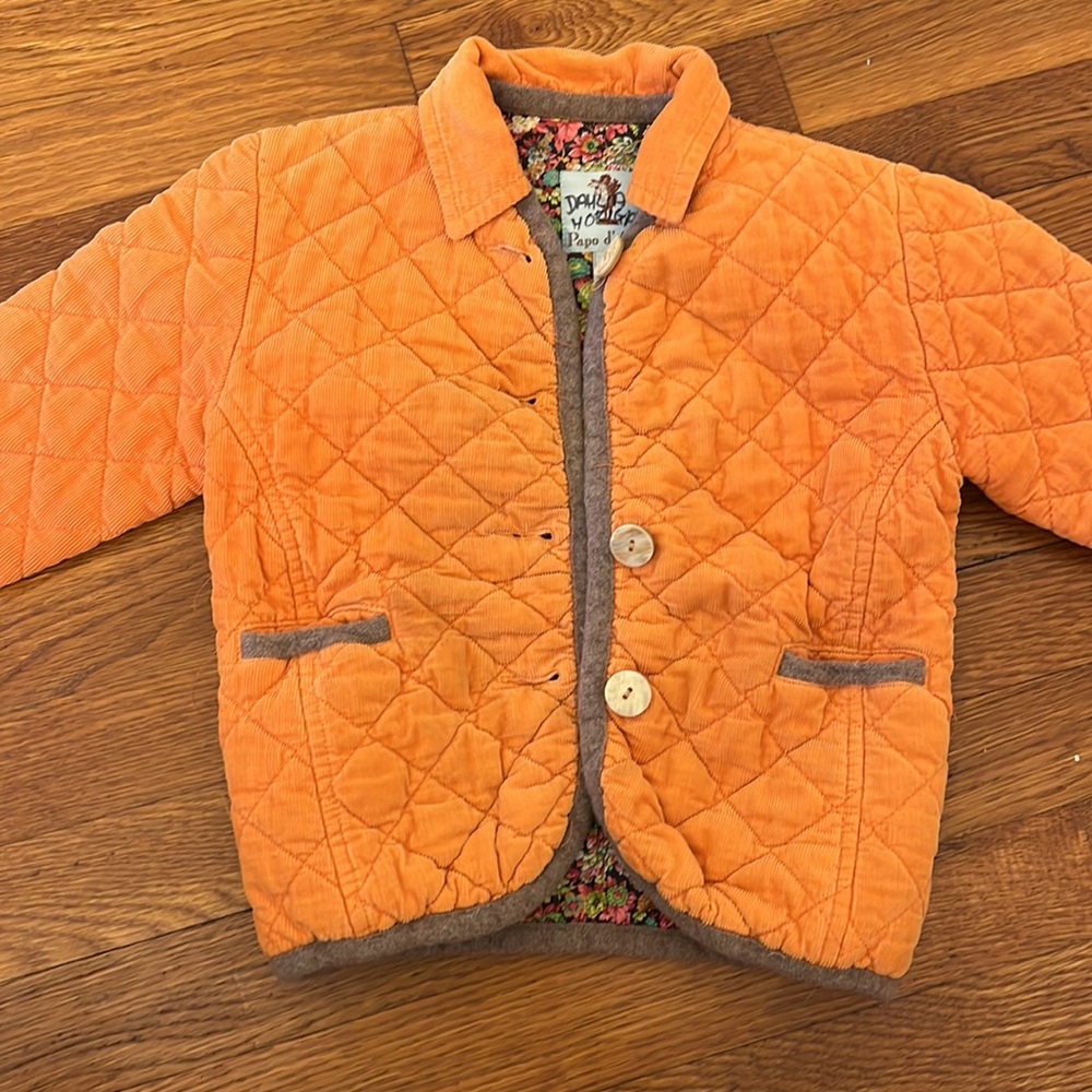 Papo d’anjo quilted barn coat Sz. 4